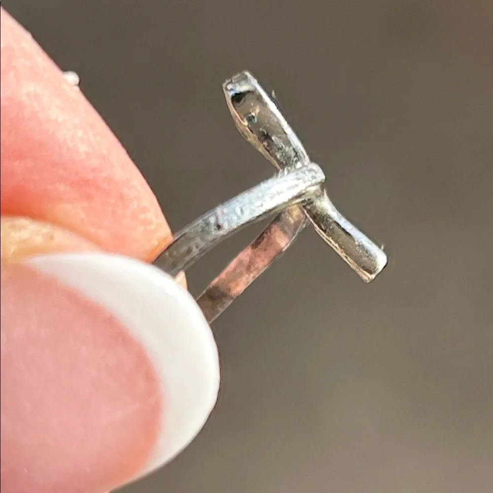 Vintage Sterling Silver Ankh Cross Ring